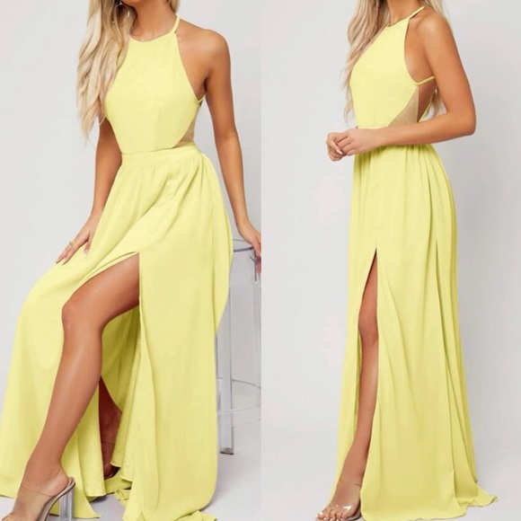 Luxe champagne open back maxi dress - Picture 13 of 16